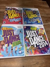 4 Wii Just Dance Games: Disney Party 1 and 2, Kids & 2014 Tested &  Clean Discs