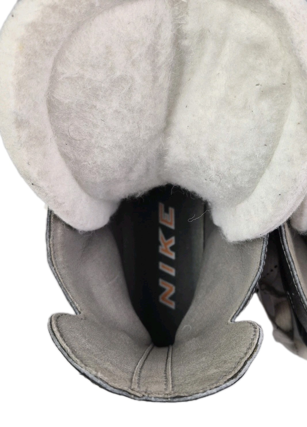 Nike Ignite TUUK Custom Hockey Skates 5 Black White Stitching Vintage Rare thumbnail 5