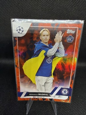 Topps UCC 1. First Edition 2022/23 Mykhailo Mudryk Inferno Foil Rookie Chelsea