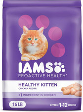 IAMS Proactive Health Healthy Kitten Dry Cat Food with Chicken, 16 Lb. Bag 2.78 per pound