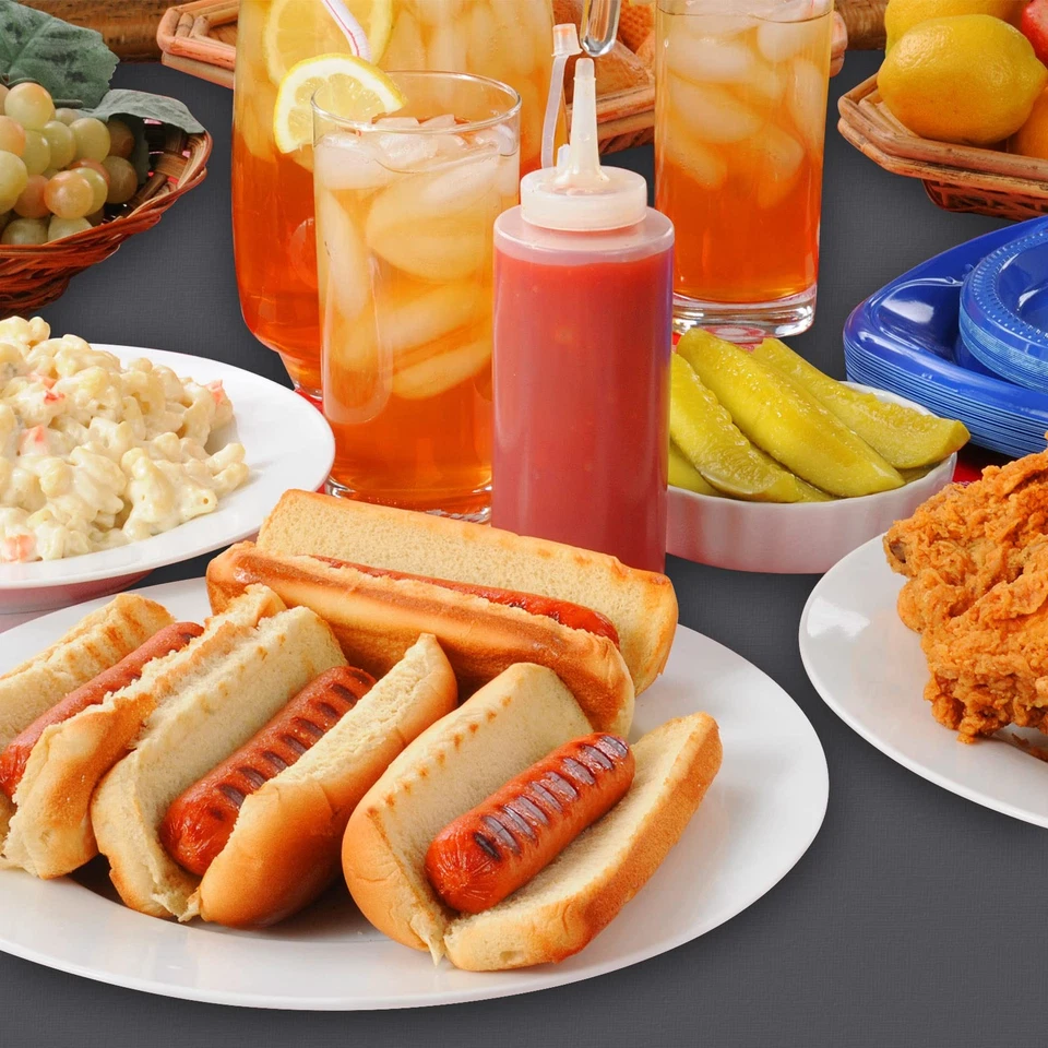 Ruisita 3 Piece Set Picnic Table and Bench Fitted Tablecloth Cover Gray Vinyl Ta - Image 3 of 4