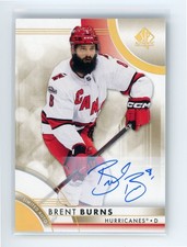 2023-24 UD - SP Authentic - Brent Burns #23 Limited Auto - Hurricanes
