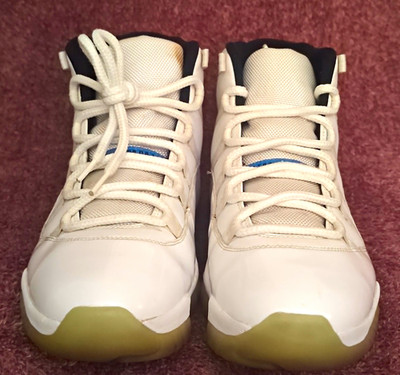 Jordan Air Jordan 11 Retro Legend Blue 2014 Men s White/Blue/Black 378037-117