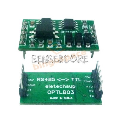 RS485 to TTL232 UART Isolated communication Surge Protection Module for PLC MCU