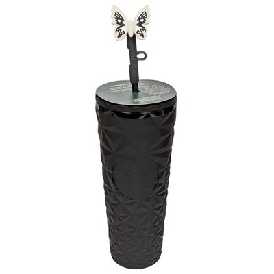Starbucks Cup Tumbler Glow-In-The-Dark Butterfly Topper Beveled 2025, Black  24oz | eBay