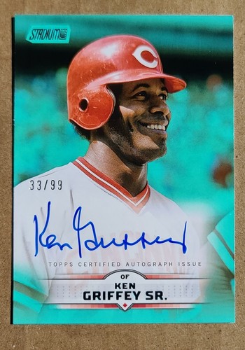 Ken Griffey Sr. [Turquoise] #SCBA-KG 2025 Topps Stadium Club Autograph card