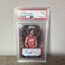 Panini Prizm 2021-22 Josh Christopher Rookie Signatures #RS-JCO PSA 9 Auto