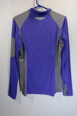 REI Shirt Womens SZ M Purple Outdoors Lightweight Long Sleeve 1/4