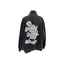 Disney Parks Disneyland Mickey Mouse Black Full Zip Sweatshirt 3D Applique 3X