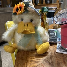 Chantilly Lane PBC Duck You Are My Sunshine 11" Easter Plush Singing 
