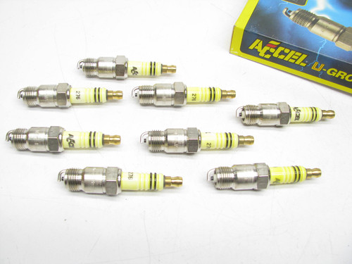 (8) Accel 276 / 8172 U-Groove Performance Non-resistor Copper Core Spark Plugs - Picture 1 of 3