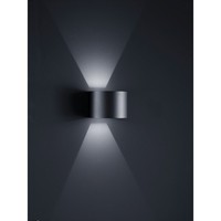 Led AußEnwandleuchte Siri 44-R, IP54, Rund, Up/Down, Verstellbar, 7W 3000K 390Lm