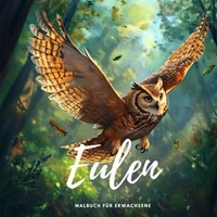 Ausmalbuch Eulen FüR Erwachsene, 50 Motive, Malbuch, Entspannung