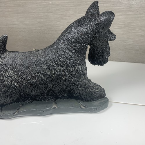 CANDELA VINTAGE SCOZZESE TERRIER CORPO INTERO DETTAGLIATA 7-1/2" ALTA 10" LUNGA - Foto 8 di 15