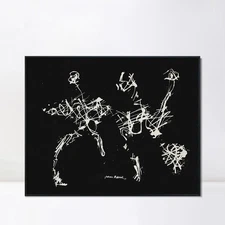 Framed Canvas Giclee Print Art Triad by Jackson Pollock Wall Art Home Decor