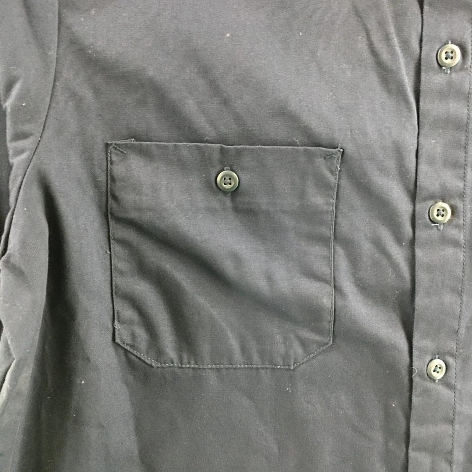 Camisa Good Year Abotonada Para Hombre L Azul Mezcla Algodón Manga Larga Cuello Informal Foto 4 de 4