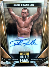 Rich Franklin Cards and Autographed Memorabilia Guide 18