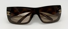 READ Chanel Brown Gradient Lenses With Swarovski Crystals Sunglasses 5088-B