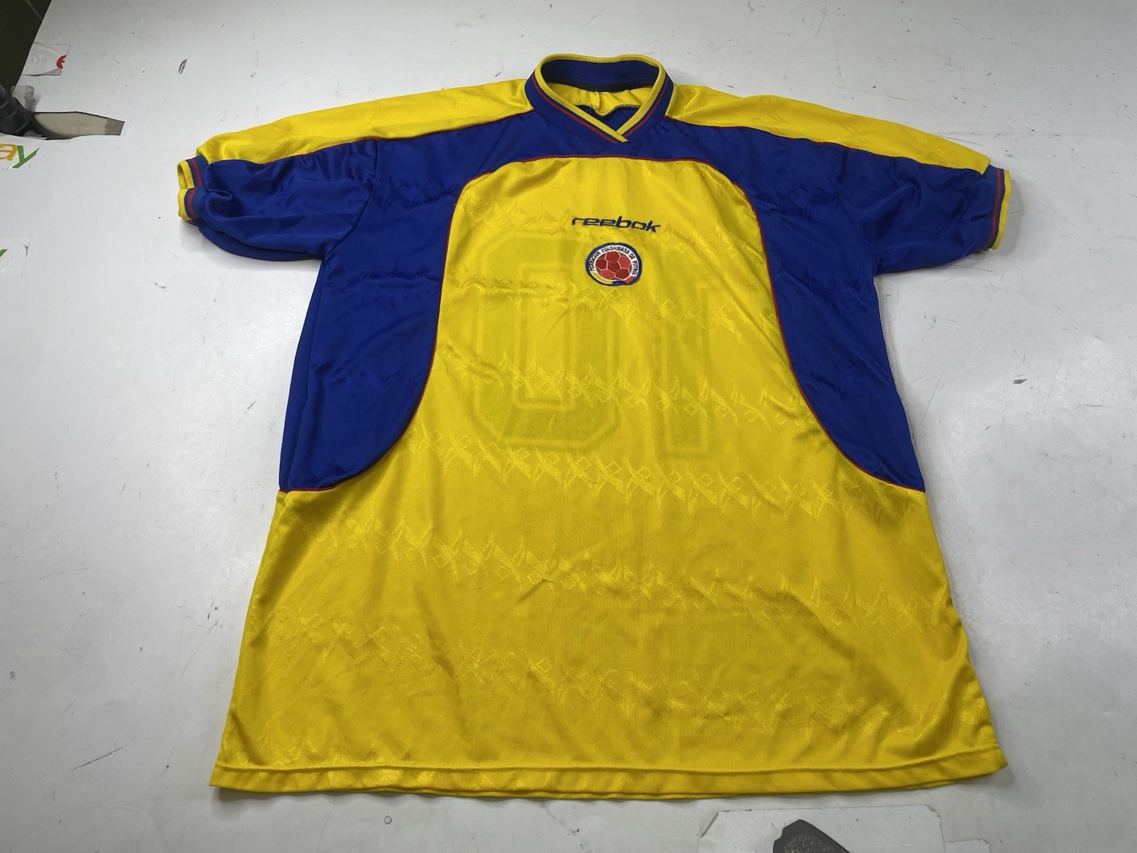 Vintage Reebok Colombia Jersey National Team Soccer World Cup #10