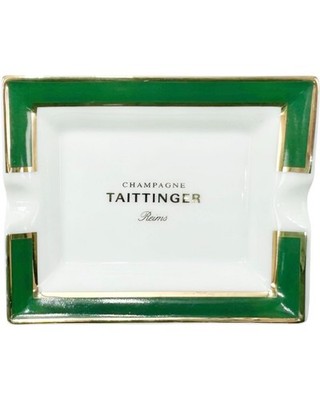 Vintage Taittinger Reims Champagne Porcelain Ashtray