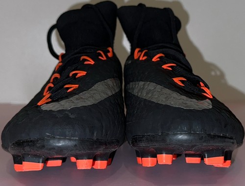 NIKE Hypervenom Phatal III 3 DF FG Black Mens Soccer Cleats Football Size US 9.5 - Picture 2 of 17