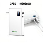 2PCS Portable Power Bank 18W USB Fast Charger with AC Plug 10000mAh Battery Bank — photo 2