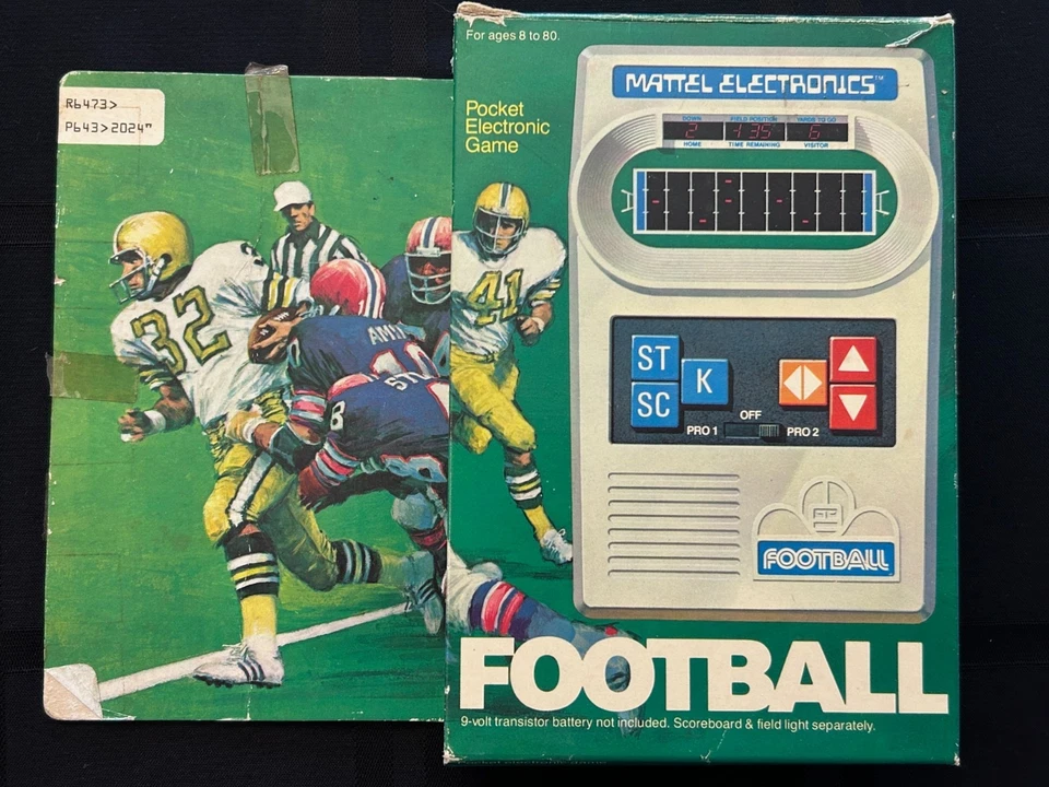 Juego de fútbol americano Mattel Electronics 1977 vintage con caja original. Probado y funciona Foto 2 de 4