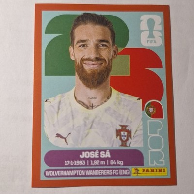 2026 Panini FIFA World Cup - Jose Sa Red Sticker POR 3 