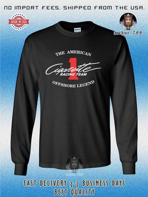 Cigarette Boats Racing Team Men's Long Sleeve T-Shirt American T-Shirt
