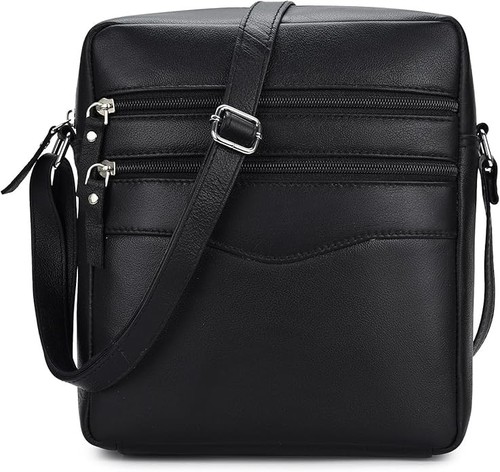 Hudson & James Echtleder Herren Tasche Herren Damen Unisex Schulter Umhängetasche - Bild 3 von 4
