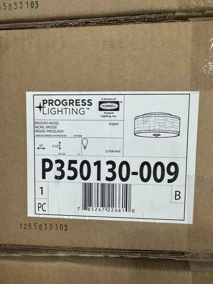 ​Progress Lighting Inspire 13" Brushed Nickel LED Flush Mount Ceiling Light​ - Image 2 of 2