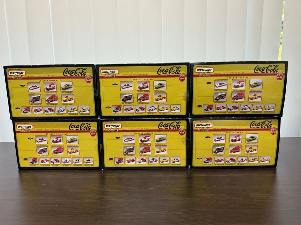 Matchbox Collection– Coca Cola Complete Set of 6 - 1/43 Scale Vehicles NIP 1998 - Image 2 of 4
