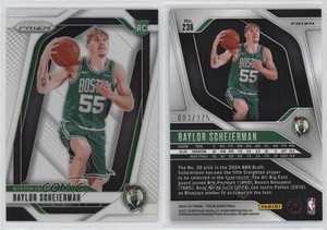 2024-25 Panini Prizm White Prizm /175 Baylor Scheierman #236 Rookie RC
