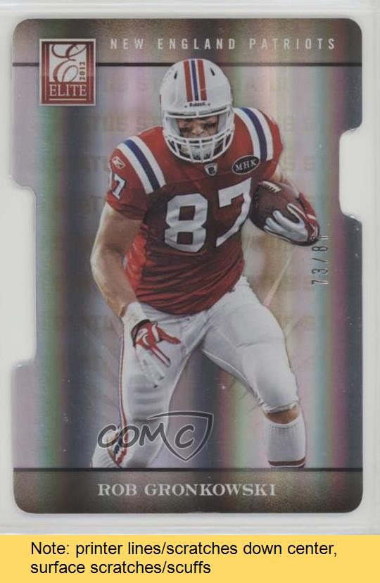 2012 Panini Elite Status Die-Cut 73/87 Rob Gronkowski #59 READ y8z