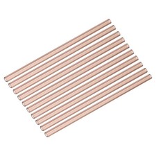 Patikil 8 Inch Borosilicate Glass Blowing Tubes, 10 Pack - Burgundy