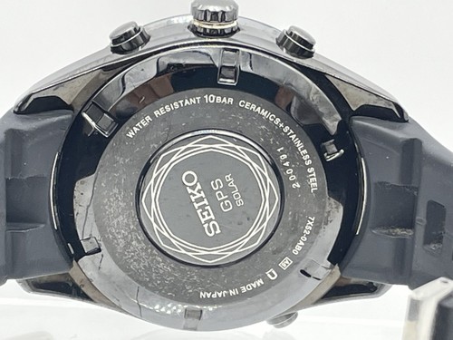 SEIKO ASTRON GPS Radio Wave Solar Men's Watch Stainless Steel Boxed 7X52-0AF0 - Picture 12 of 24