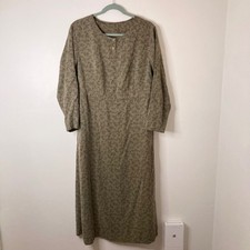 Eddie Bauer Vintage 1998 Floral Maxi Dress L Cottagecore Grunge Earthy Prairie