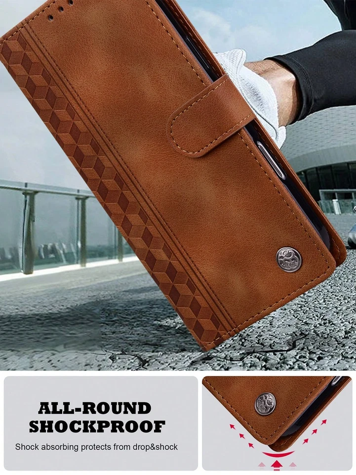 For Google Pixel 3a XL 4 4a 5 5XL 5a 6 7 Magnetic Flip Case Wallet Leather Cover - Image 3 of 4