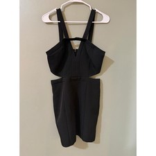 Express women little black dress side cut outs size small