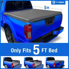 TYGER T1 Soft Roll-up Tonneau Cover for 05-21 Frontier 5' Bed