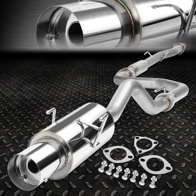 FOR 94-01 ACURA INTEGRA SEDAN LS/RS/GS 4'' ROUND MUFFLER TIP CATBACK EXHAUST