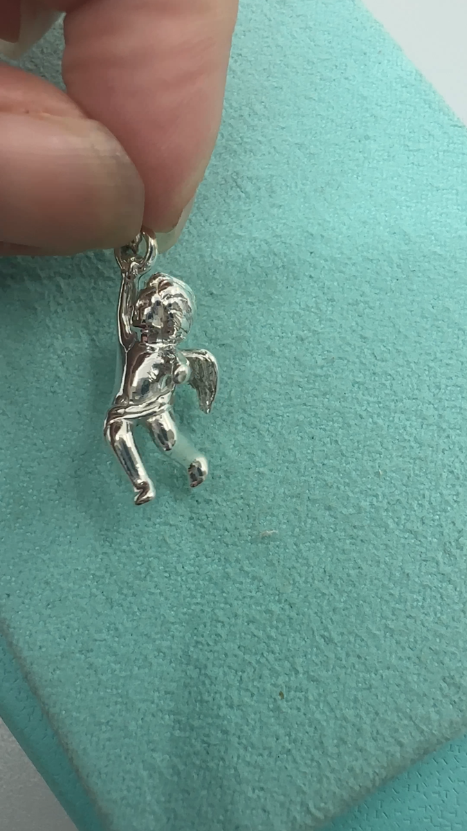 Tiffany & Co. 925 Silver 3D Angel Cherub Charm (pouch) | eBay