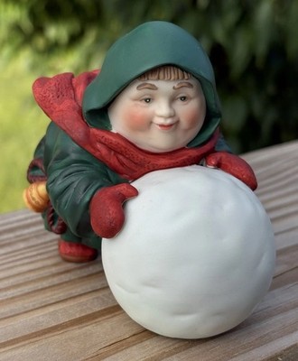 Dept 56 Merry Makers Sebastian the Snowball Maker Figurine 9367-0 Christmas IOB