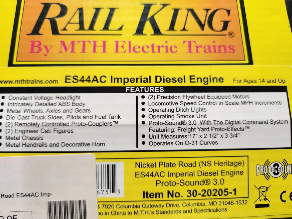 Nickel Plate Road Mth Railking Diesel Engine Proto 3 - Image 4 of 4