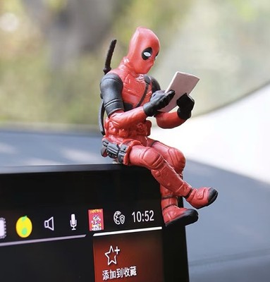 X-Men Marvel Deadpool Car Dashboard Decoration Mini Figurine Interior Ornament