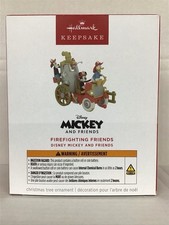 FIREFIGHTING FRIENDS ~ DISNEY ~ Mickey Mouse ~ 2025 Hallmark Keepsake Ornament
