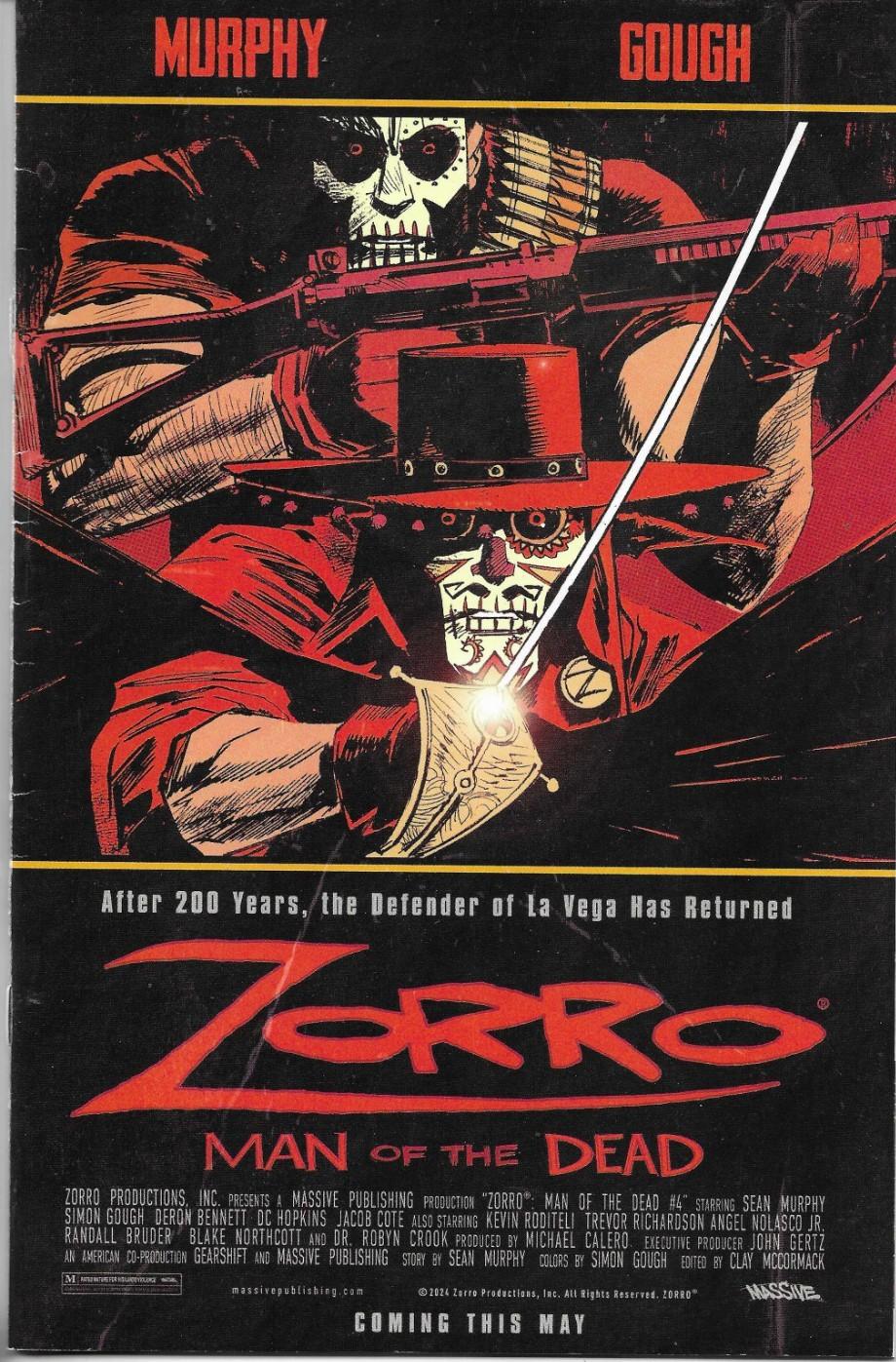 ZORRO - MAN OF THE DEAD (2024) #4 C - Back Issue (S)