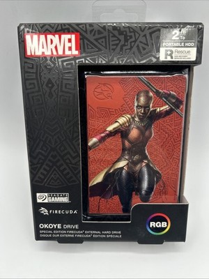 Seagate FireCuda External Gaming Hard Drive 2TB HDD [ Black Panther Okoye ] NEW