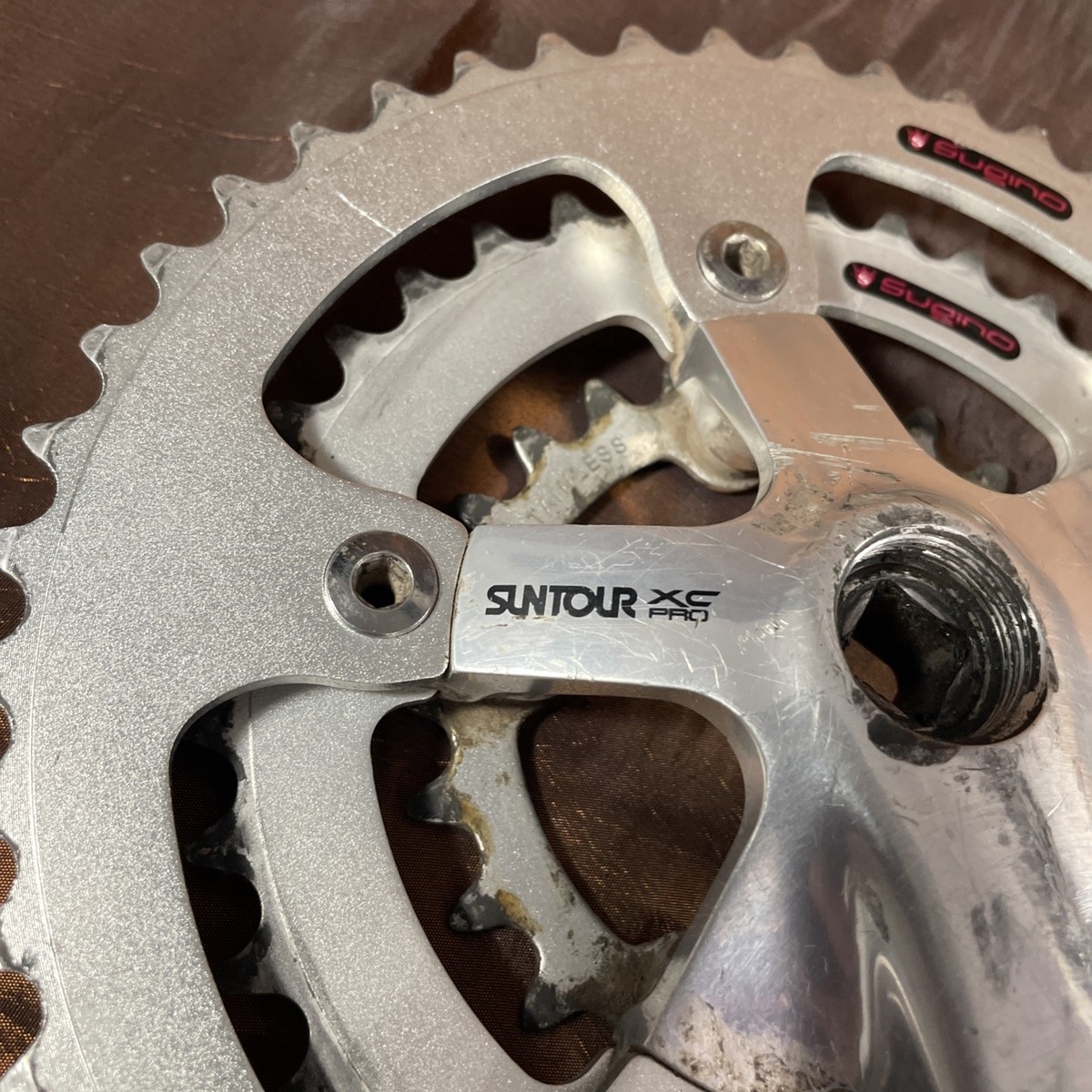 Suntour XC Pro Triple Crankset 175mm with Sugino Rings 46/36/24 | eBay