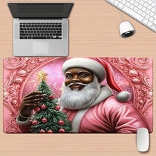 40 90cm1pc Festive Santa Claus Mouse Pad with Christmas Tree Design   Non-Slip R